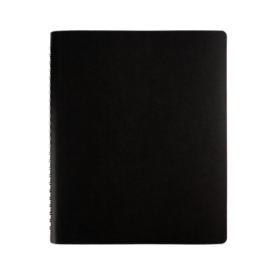 Front. Staples - Staples 7" x 8.75" Undated Daily Planner, Black - Black.