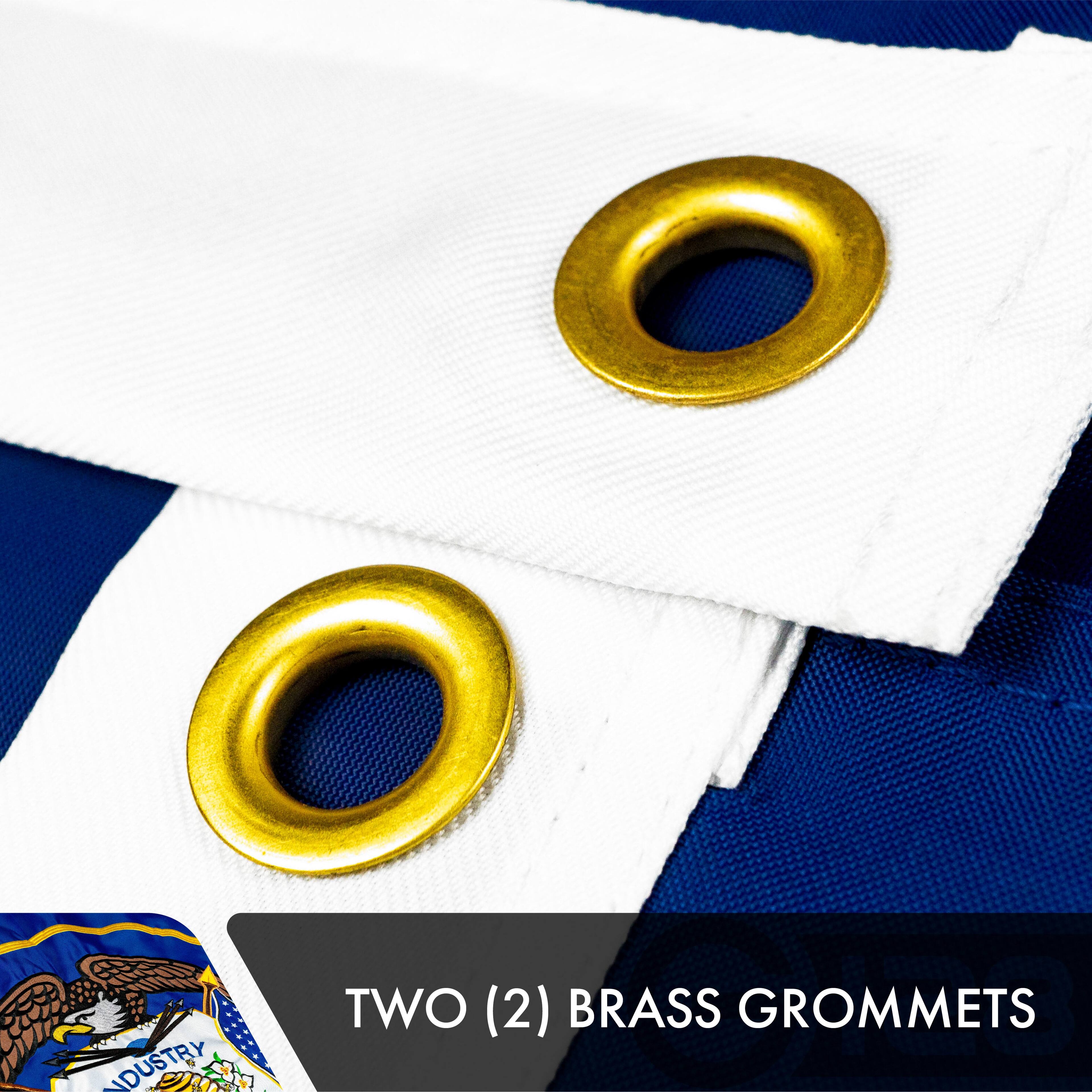 TWO (2) BRASS GROMMETS