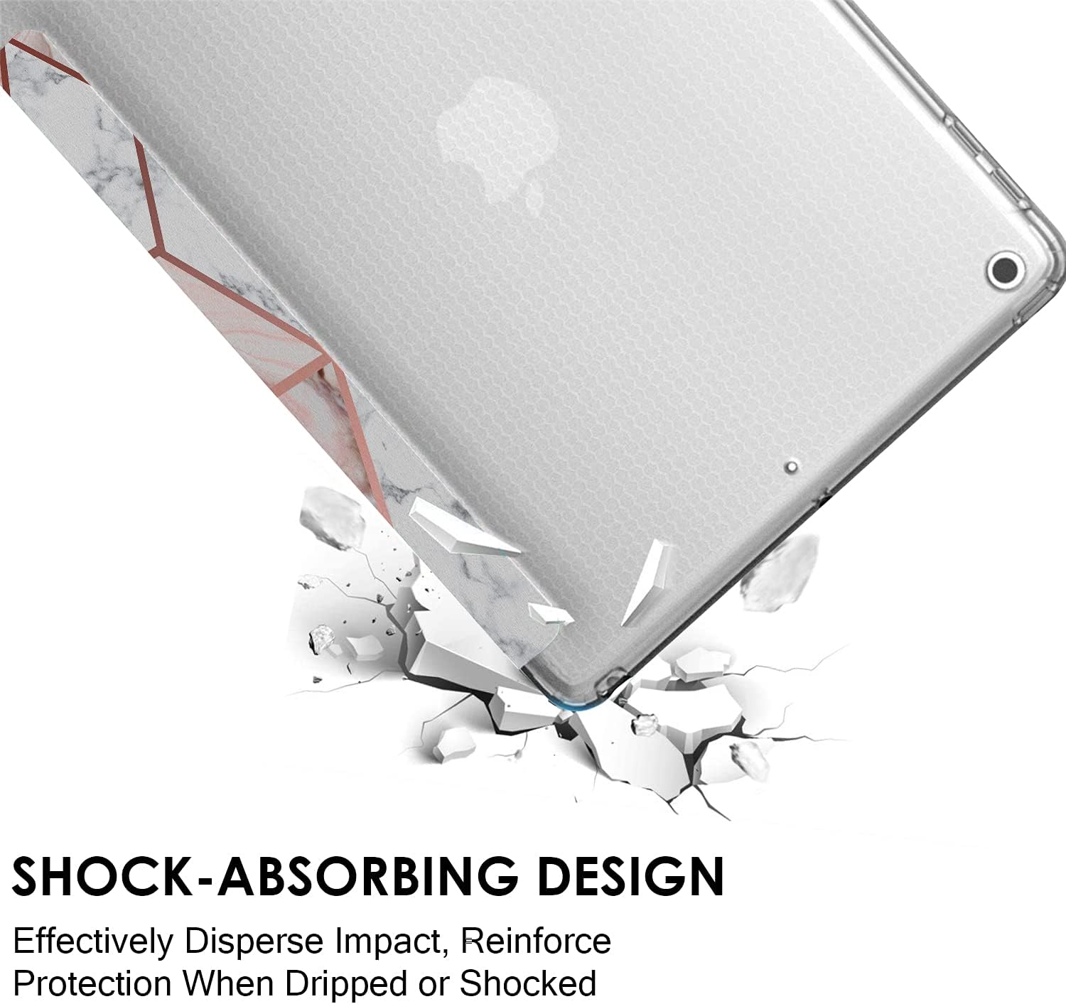 SHOCK-ABSORBING DESIGN  
Effectively Disperse Impact, Reinforce Protection When Dripped or Shocked