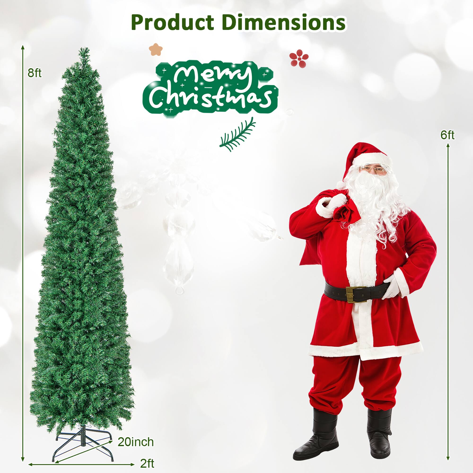 Product Dimensions

Merry Christmas

8ft

6ft

20inch

2ft