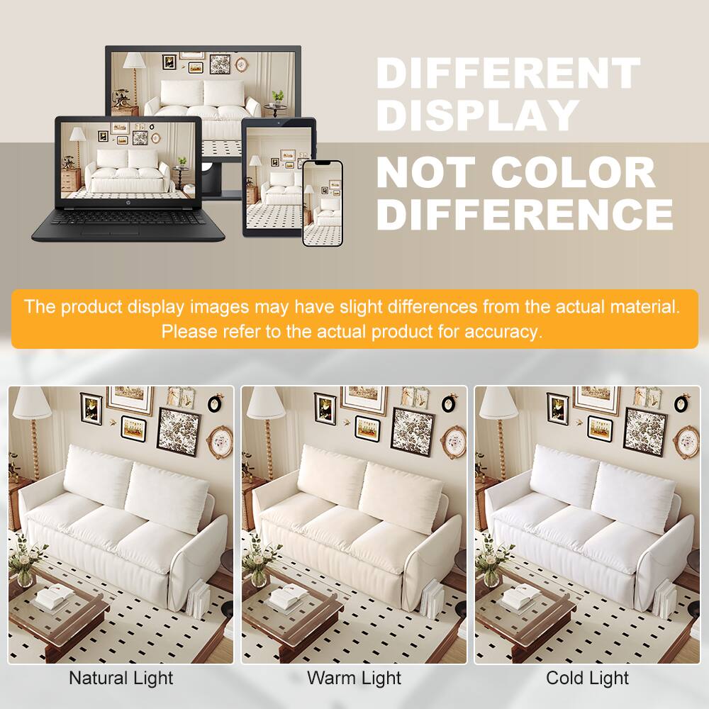 **DIFFERENT DISPLAY NOT COLOR DIFFERENCE**

The product display images may have slight differences from the actual material. Please refer to the actual product for accuracy.

- Natural Light
- Warm Light
- Cold Light