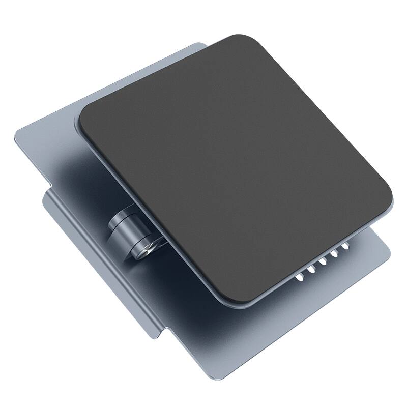 Alt View 2. hoco. - Adjustable Rotating Laptop Stand - Metal Grey.