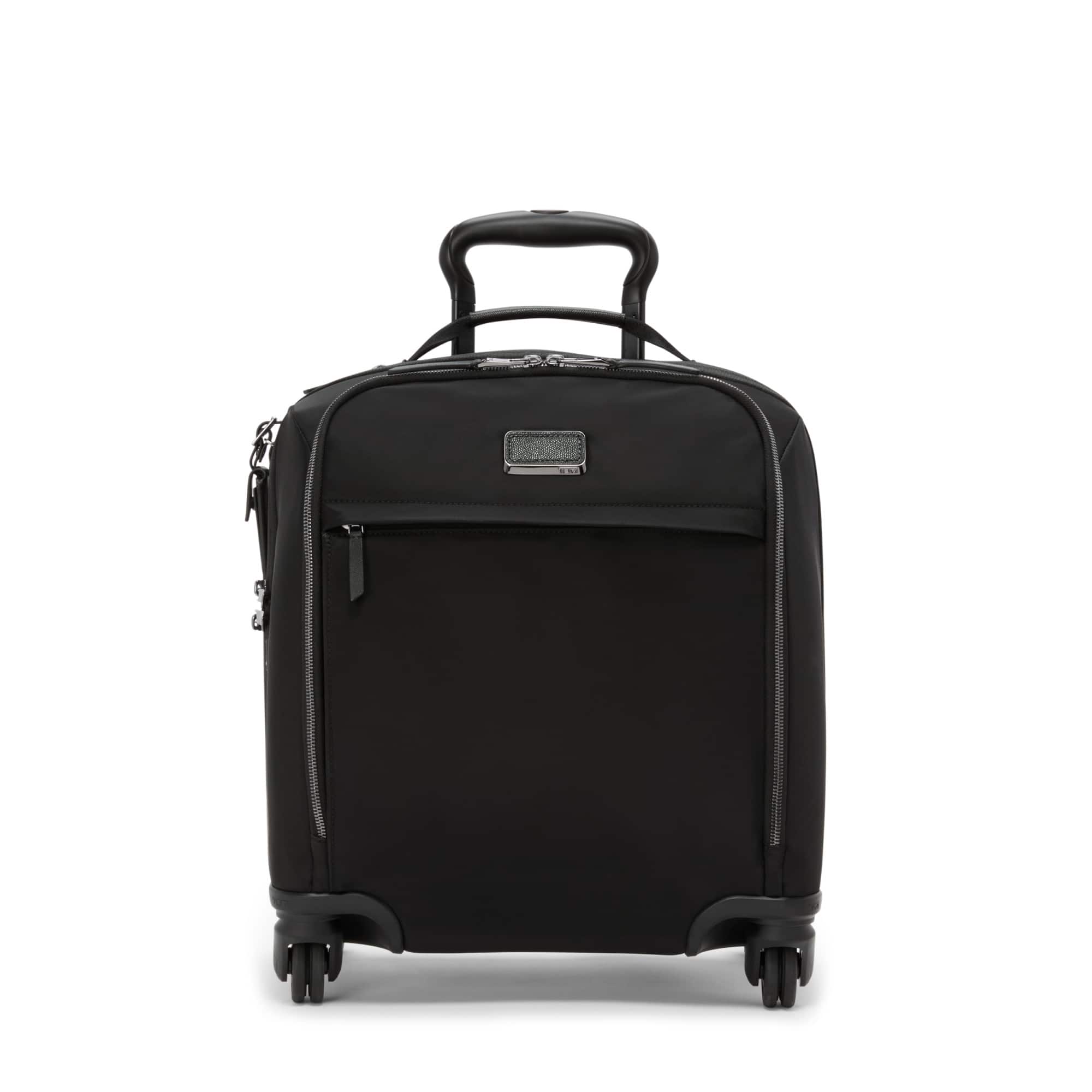 TUMI - Voyageur Léger Compact Carry-On Suitcase - Black/GunMetal - Front_Zoom