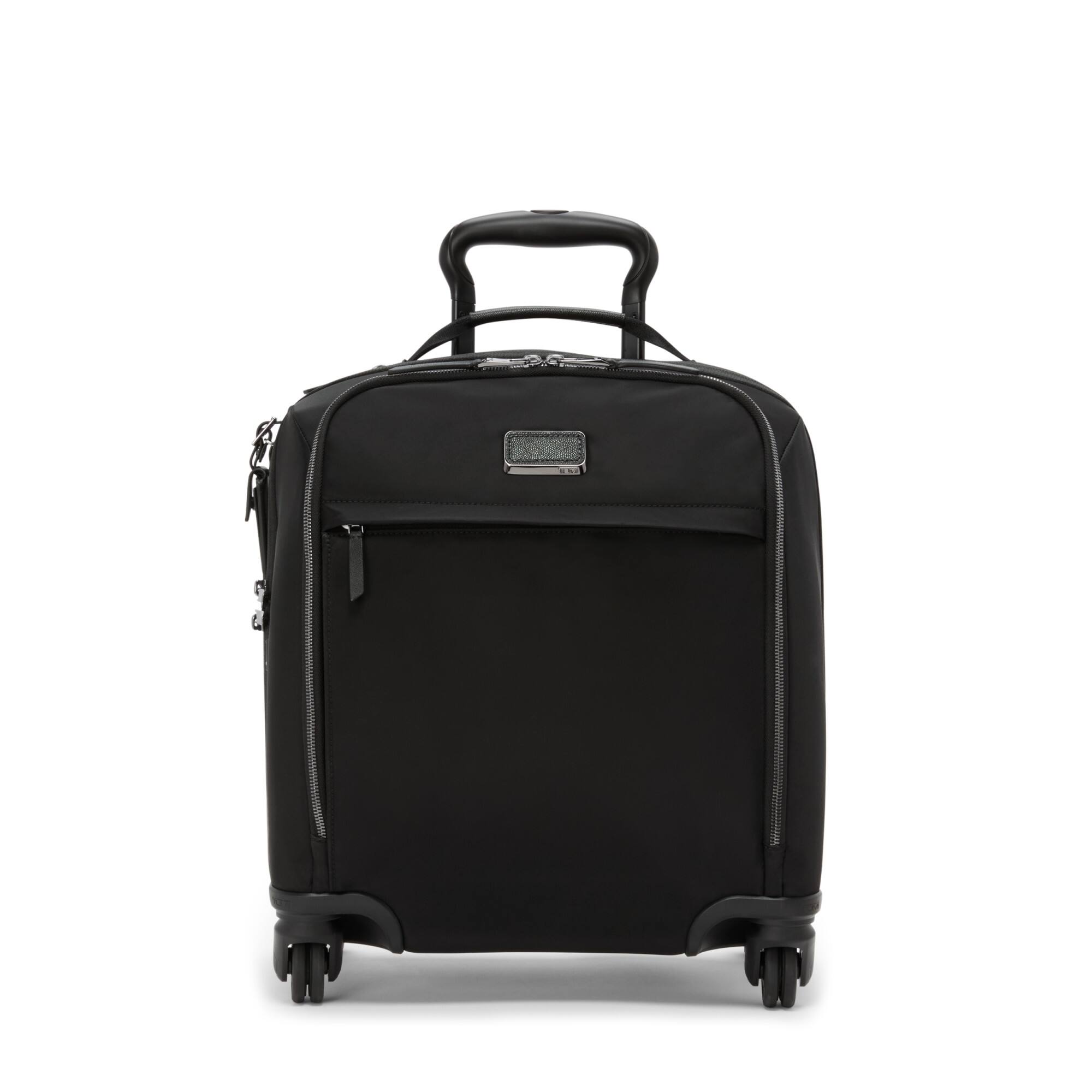 Front. TUMI - Voyageur Léger Compact Carry-On Suitcase - Black/GunMetal.
