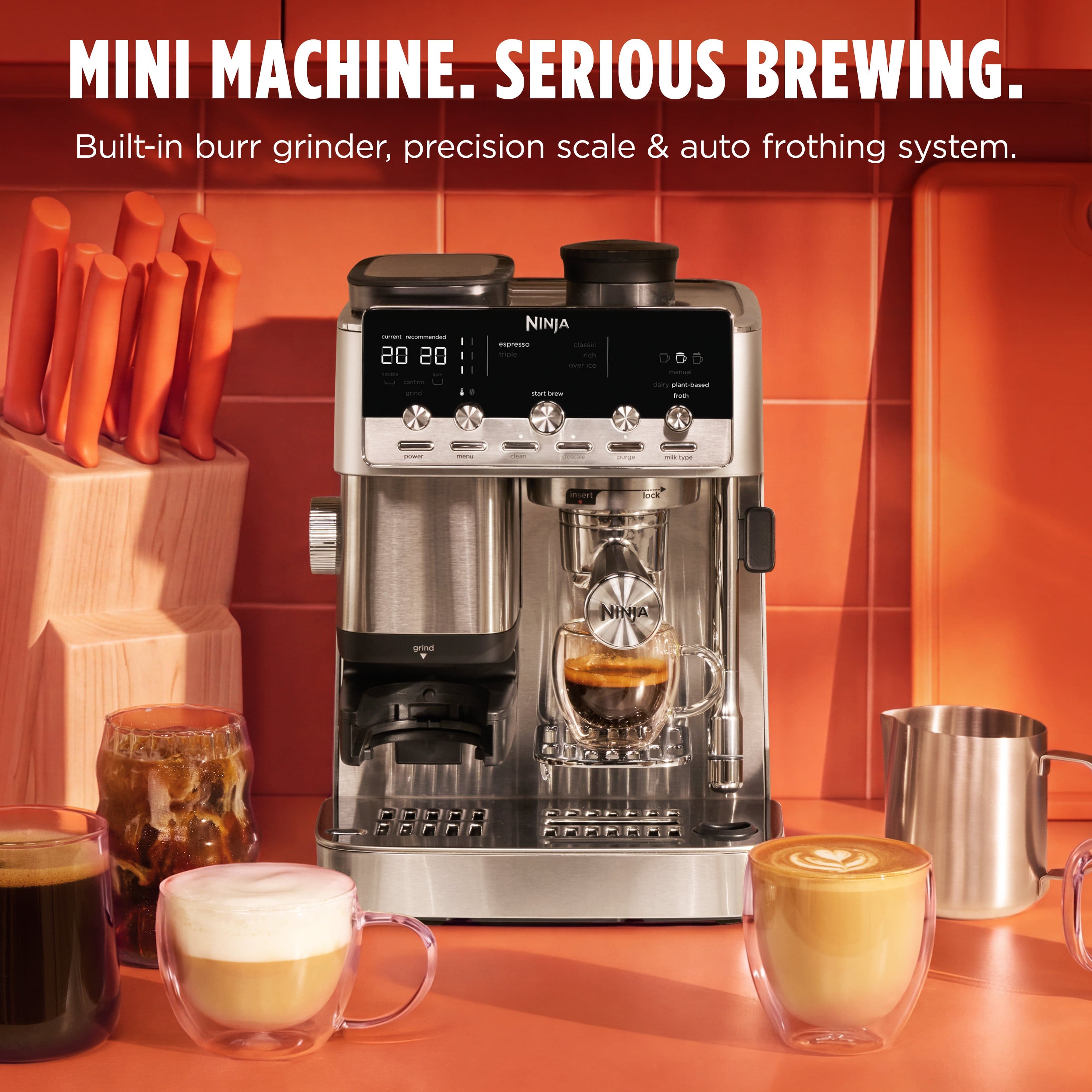Ninja Luxe™ Café Mini Plus AutoFroth Espresso Machine & Drip