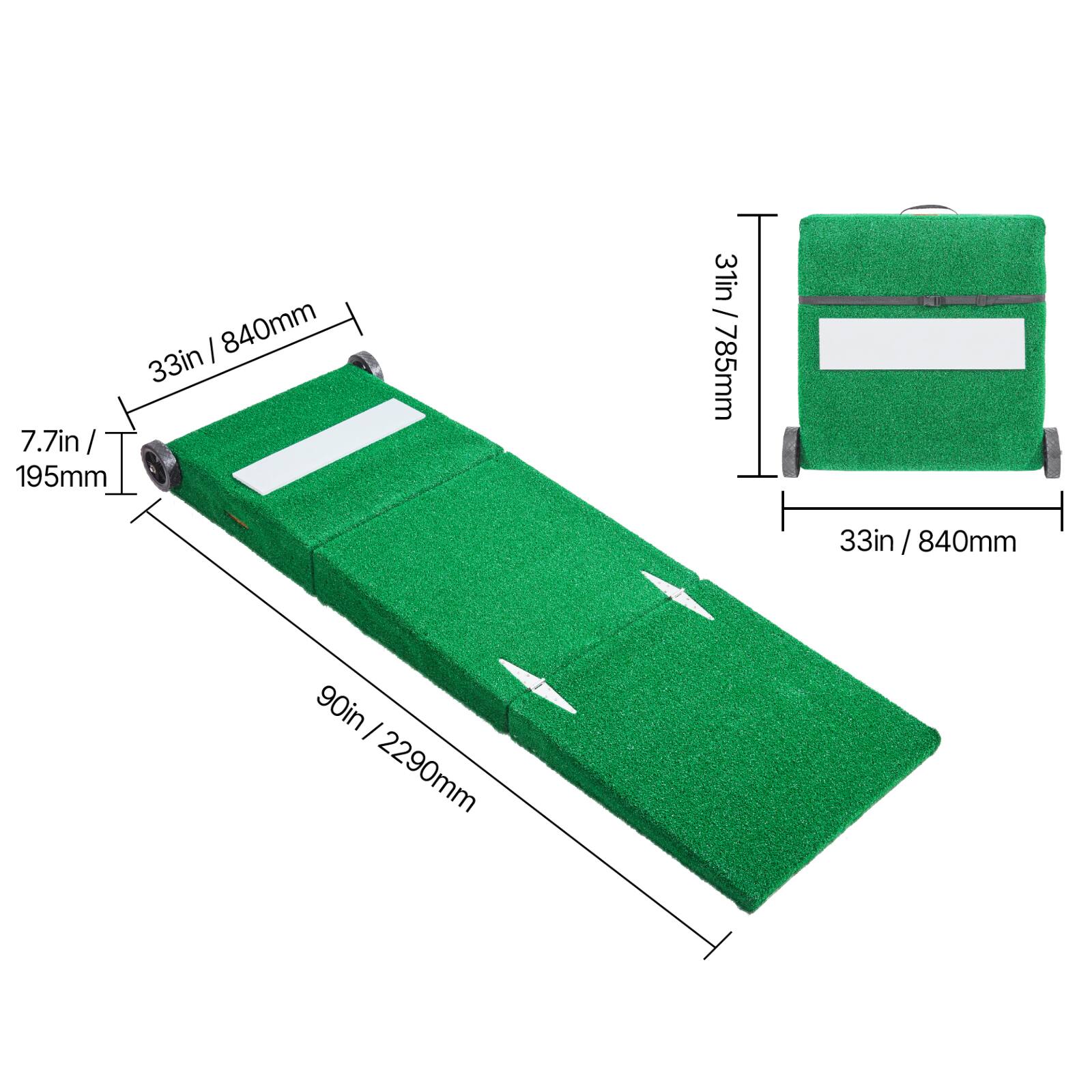 - 7.7in / 195mm
- 33in / 840mm
- 90in / 2290mm
- 3in / 785mm
- 33in / 840mm