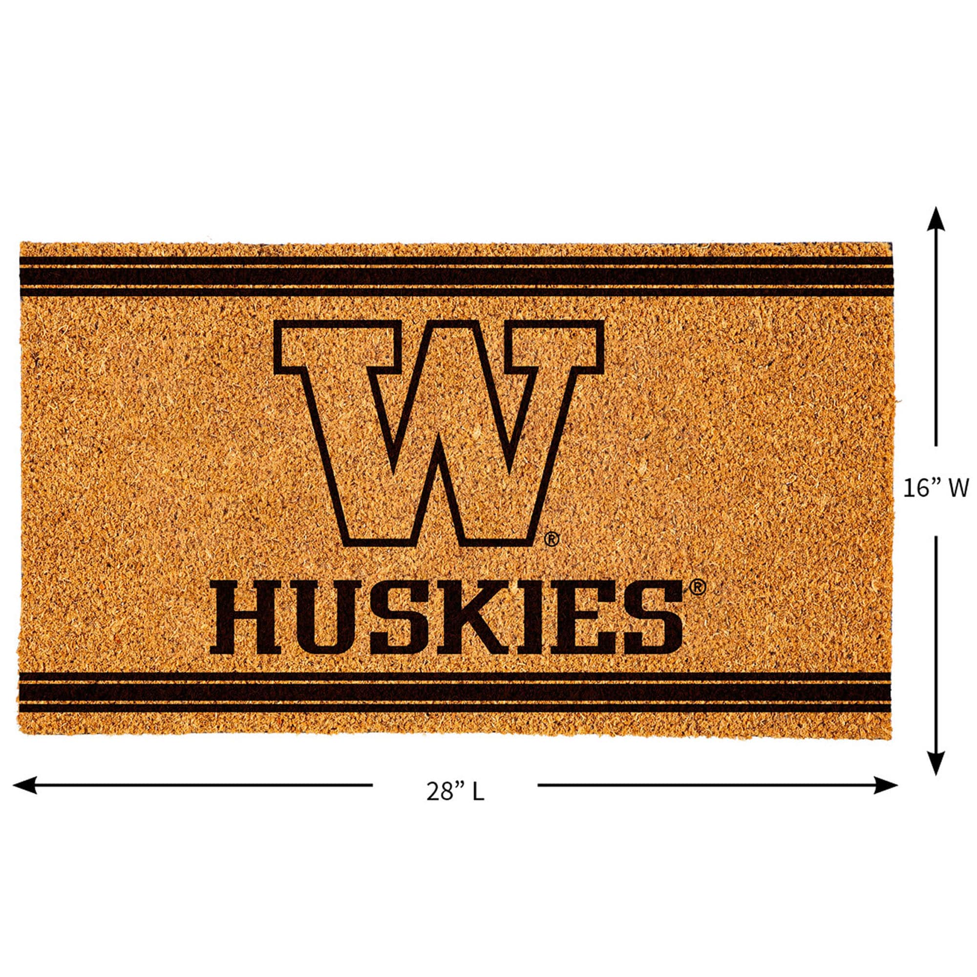 W HUSKIES  
16" W 28" L
