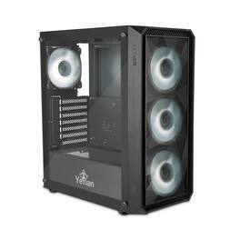 YEYIAN - Tanto ARGB Mid-Tower Gaming PC Case - Model: US-YCM-APTAN-01-FA - Black
