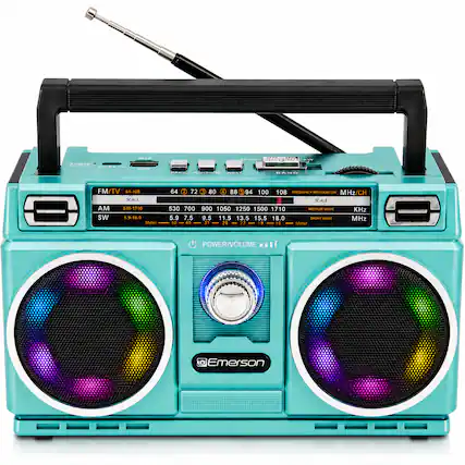 MZX
SOURCE
W
rower CHARGE DC OV IN
OSB
FREY PLAYPAMDE NEAT
BAND
FM/TV 64-108 SCALE AM 530-1710 SW 5.9-18.0 Meter
64 72 3 80 4 88 5 94 100 108 FREQUENCY MOOULATION MHz/CH SCALE 530 700 900 1050 1250 1500 1710 MEDIUM WAVE KHz 5.9 7.5 9.5 11.5 13.5 15.5 18.0 SHORT WAVE MHz 50 40 31 26 22 19 16 Meter
POWER/VOLUME
Emerson