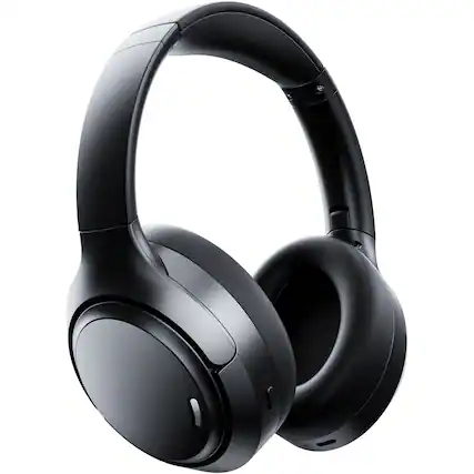 Front. VEAT00L - Hybrid Active Noise Cancelling Headphones -55dB Wireless Bluetooth with Hi-Res Audio 150H Playtime 8 ENC Mics ANC Over E.