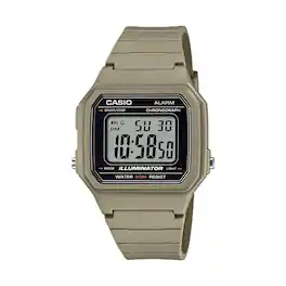 Casio - Men's Classic Digital Watch with Strap - W-217H-5AVCF - Beige