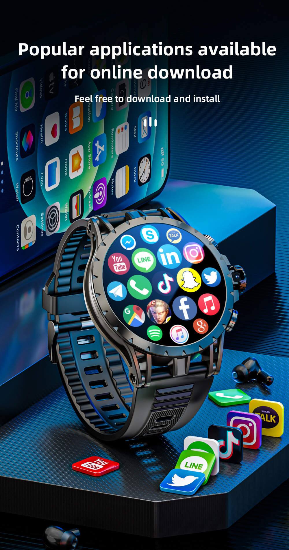 Popular applications available for online download

Feel free to download and install

My eather EXOOD Health Mail Shortcuts ADp 1 Reminders Home Store 50 Files Closk Watch SO0N odcaste Wallet Settings S TALK Contacts You LINE in Tube G NS f g+ C - KAKAO ALK Tube You LINE