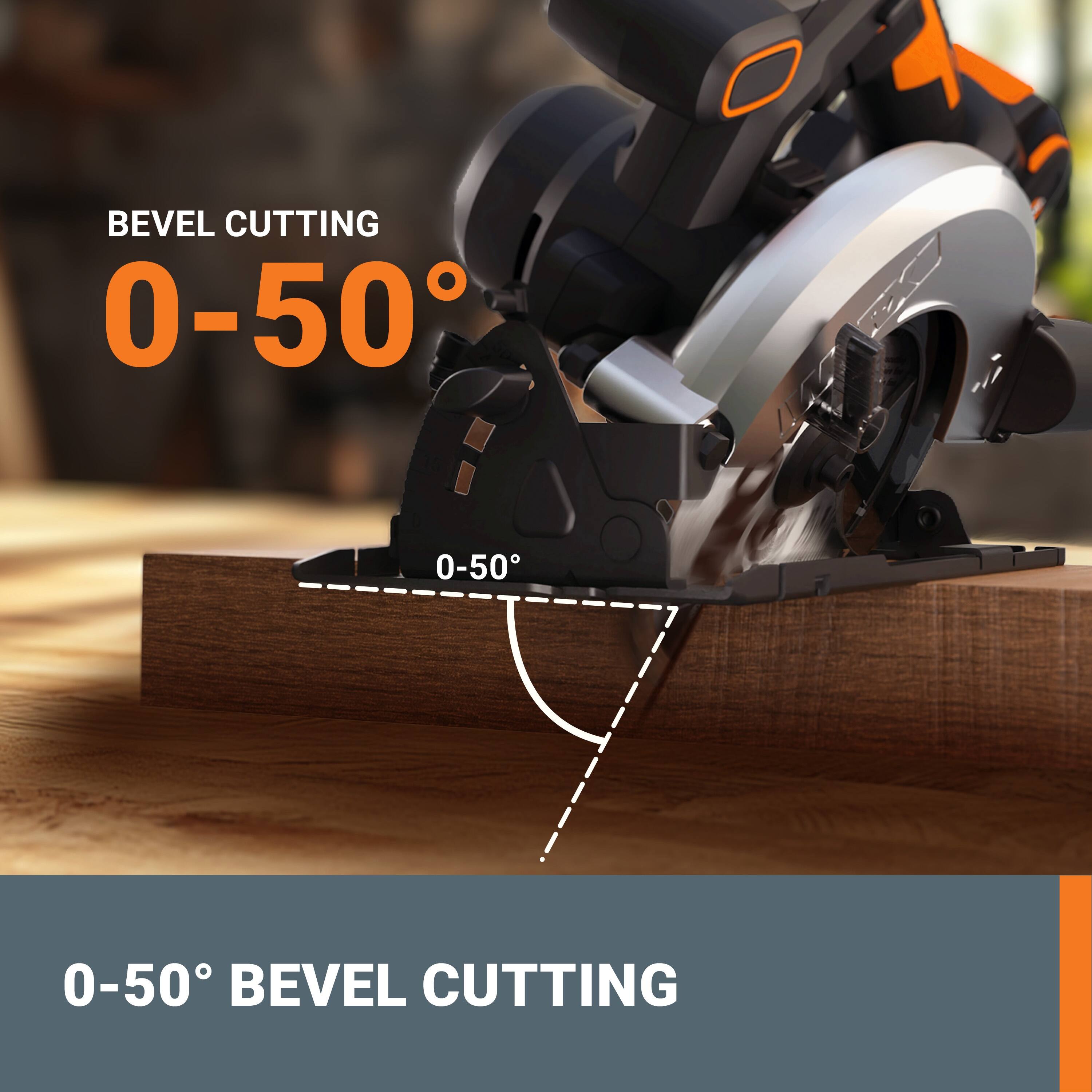 BEVEL CUTTING  
0-50°  
0-50° BEVEL CUTTING