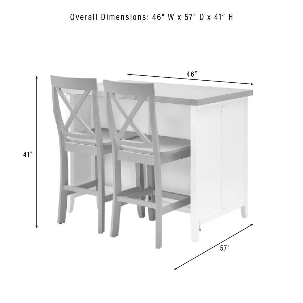 Overall Dimensions: 46" W x 57" D x 41" H