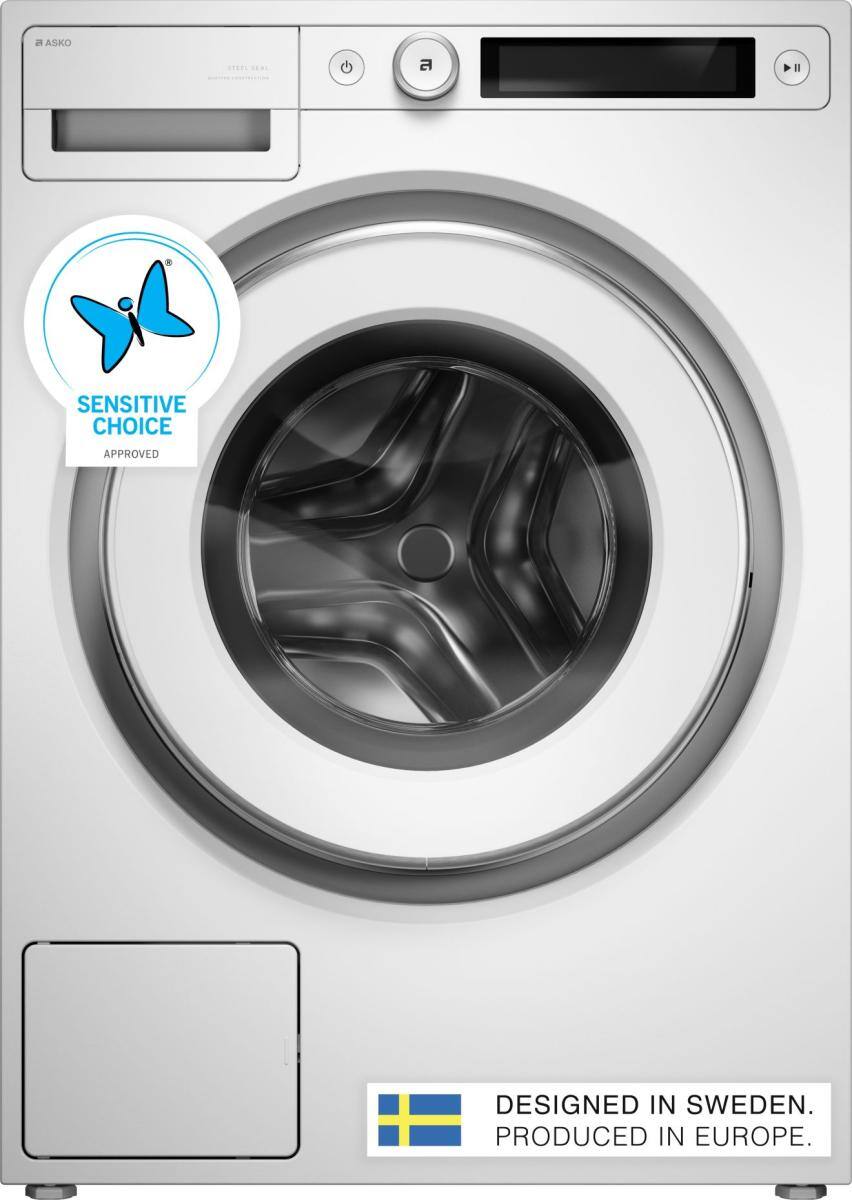 a ASKO G >II SENSITIVE CHOICE APPROVED DESIGNED IN SWEDEN. PRODUCED IN EUROPE.