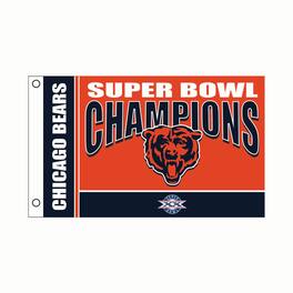 Evergreen Enterprises - Chicago Bears 3' x 5' Super Bowl Champions Single-Sided Flag - Blue