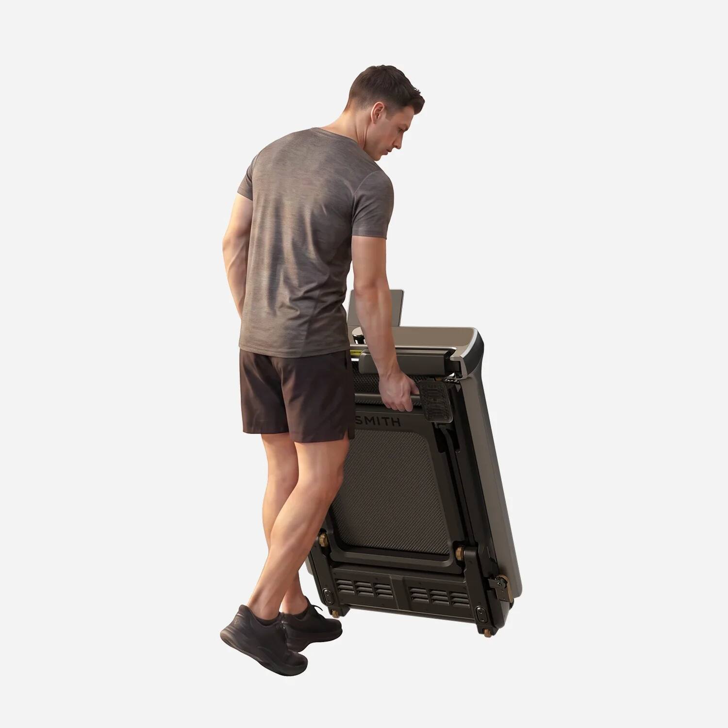 Alt View 4. WalkingPad - WALKINGPAD G5I AUTO INCLINE FOLDABLE TREADMILL - Gray.