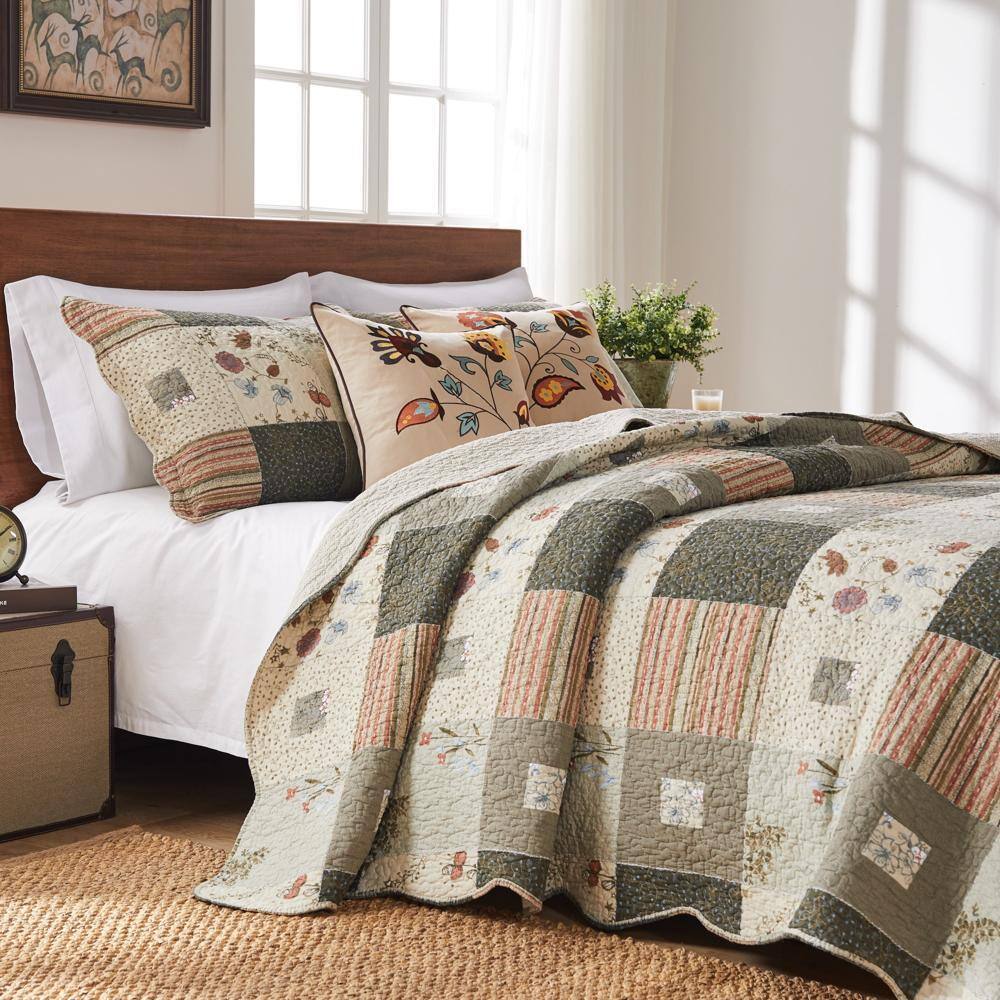 Alt View 1. Greenland Home Fashions - Greenland Home Fashion Sedona Bonus Set - 5 - Piece - King 105x95", Multi - Multi.