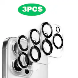 Qixxronics - 3x for iPhone 15 Pro Camera Lens Protector Tempered Glass Lens Cover Flim - Clear