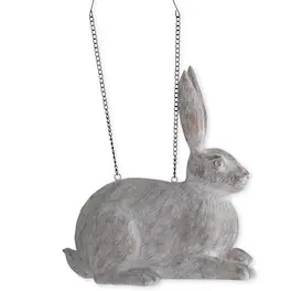 K&K Interiors - Resin Textured Rabbit Arrow Replacement Sign 14.5 inch - Arrow Sold Separately - Gray