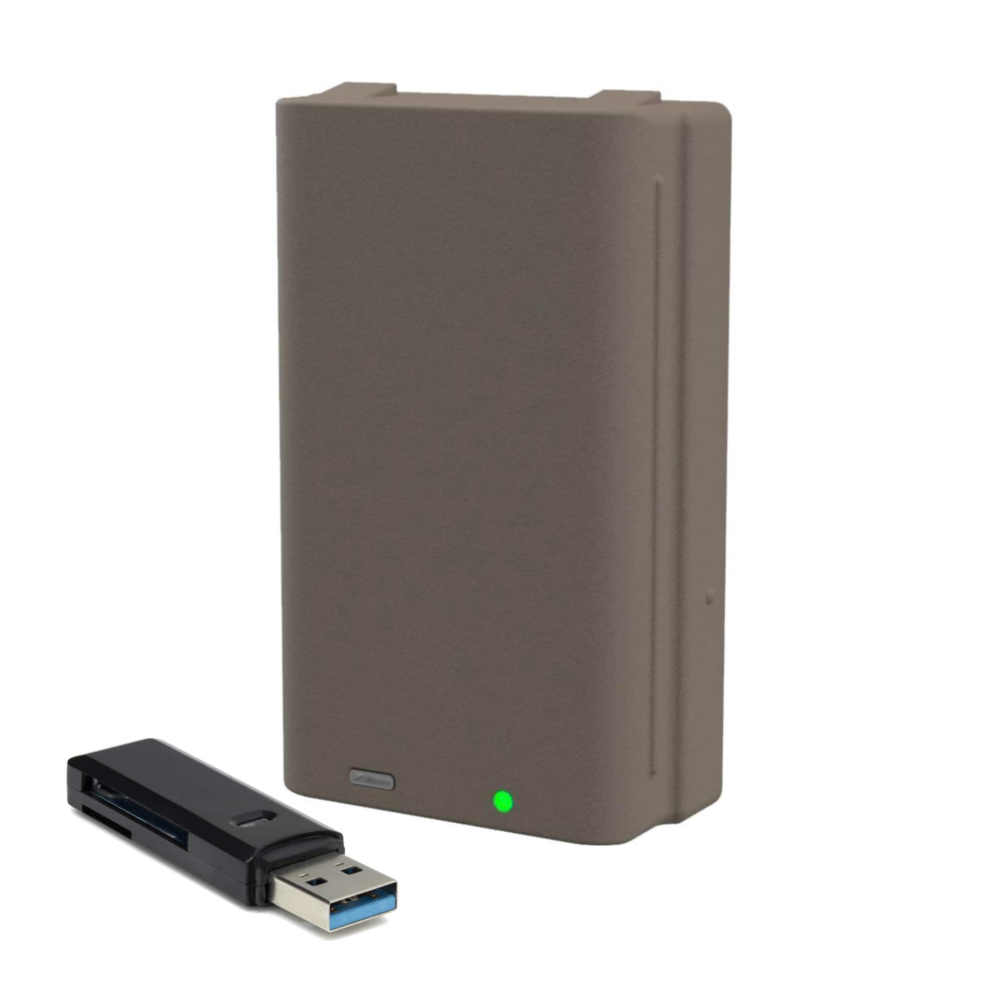Stealth Cam - FieldMax Lithium Battery Cartridge 2-Pack with Card Reader Bundle