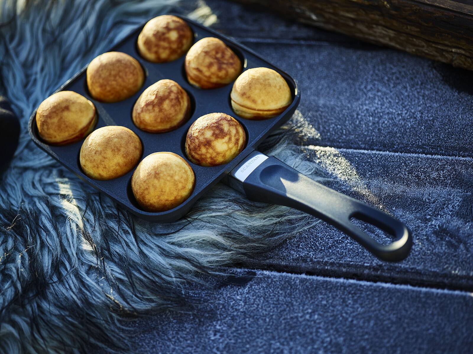 Alt View 4. Scanpan - Classic Aebleskiver Puff Dumpling Pan - Black.