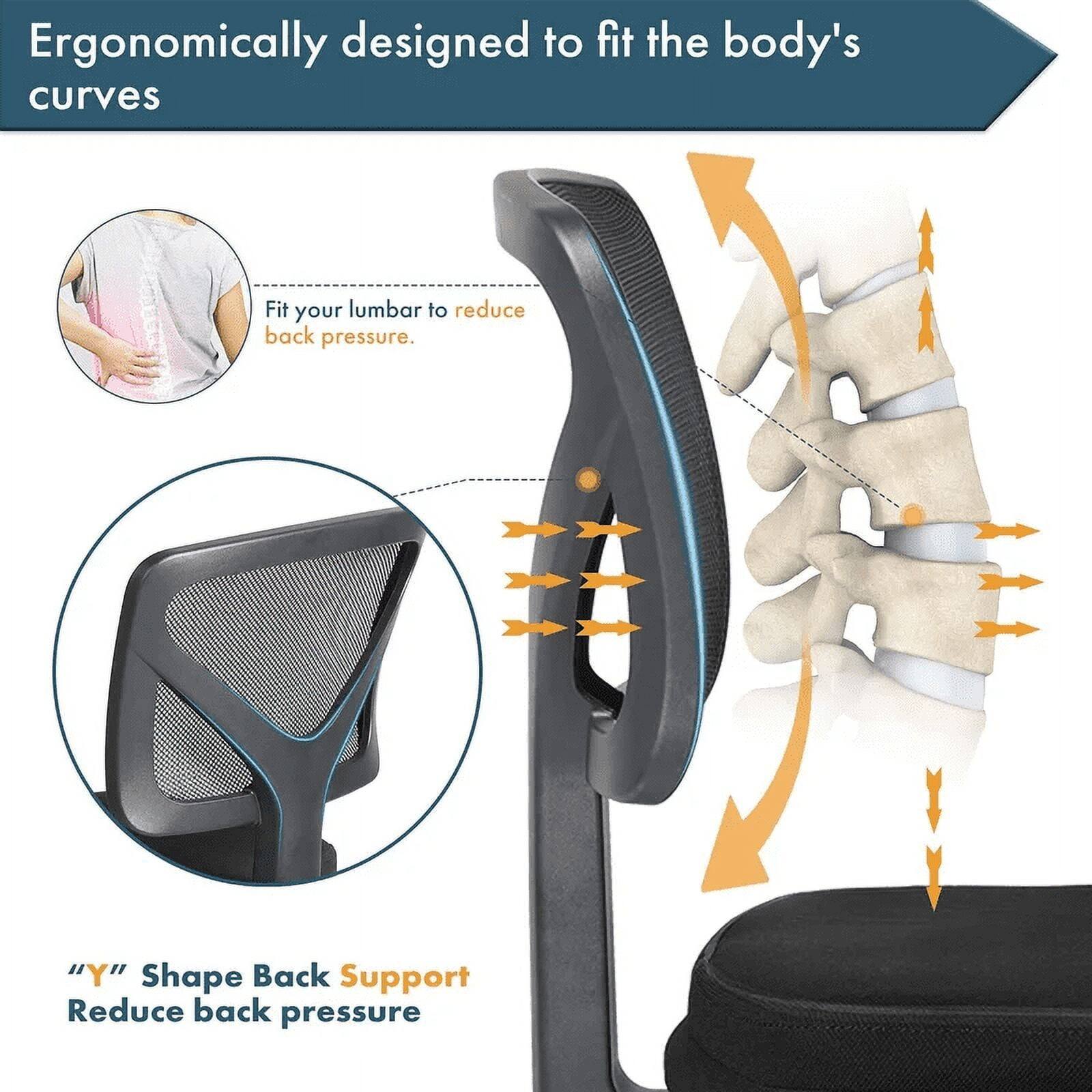 Ergonomically designed to fit the body's curves

Fit your lumbar to reduce back pressure.

"Y" Shape Back Support
Reduce back pressure