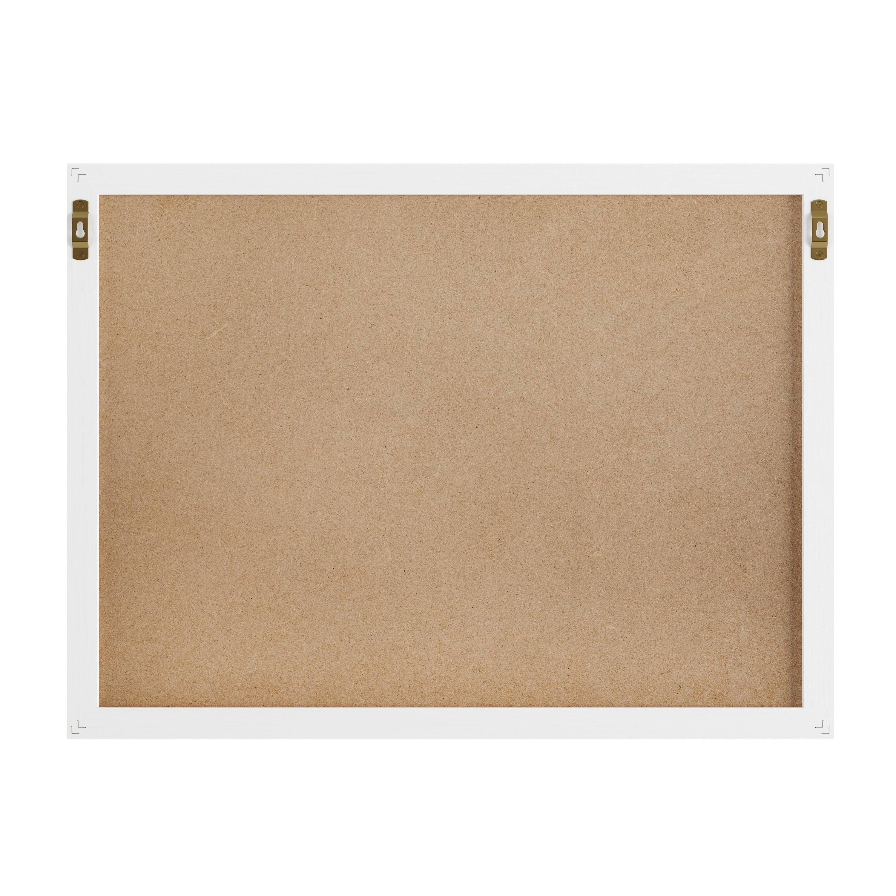 Alt View 17. Martha Stewart - Everette Dry Erase Magnetic Monthly Calendar/Cork Board - White Woodgrain.