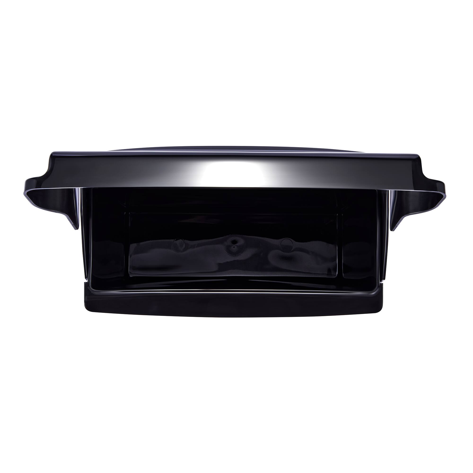 Back. Alpine Industries - Plastic Sanitary Napkin Receptacle Trash Can - Black.