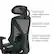 Height and angle adjustable headrest
Breathable mesh back and seat
Height adjustable lumbar designed to support back