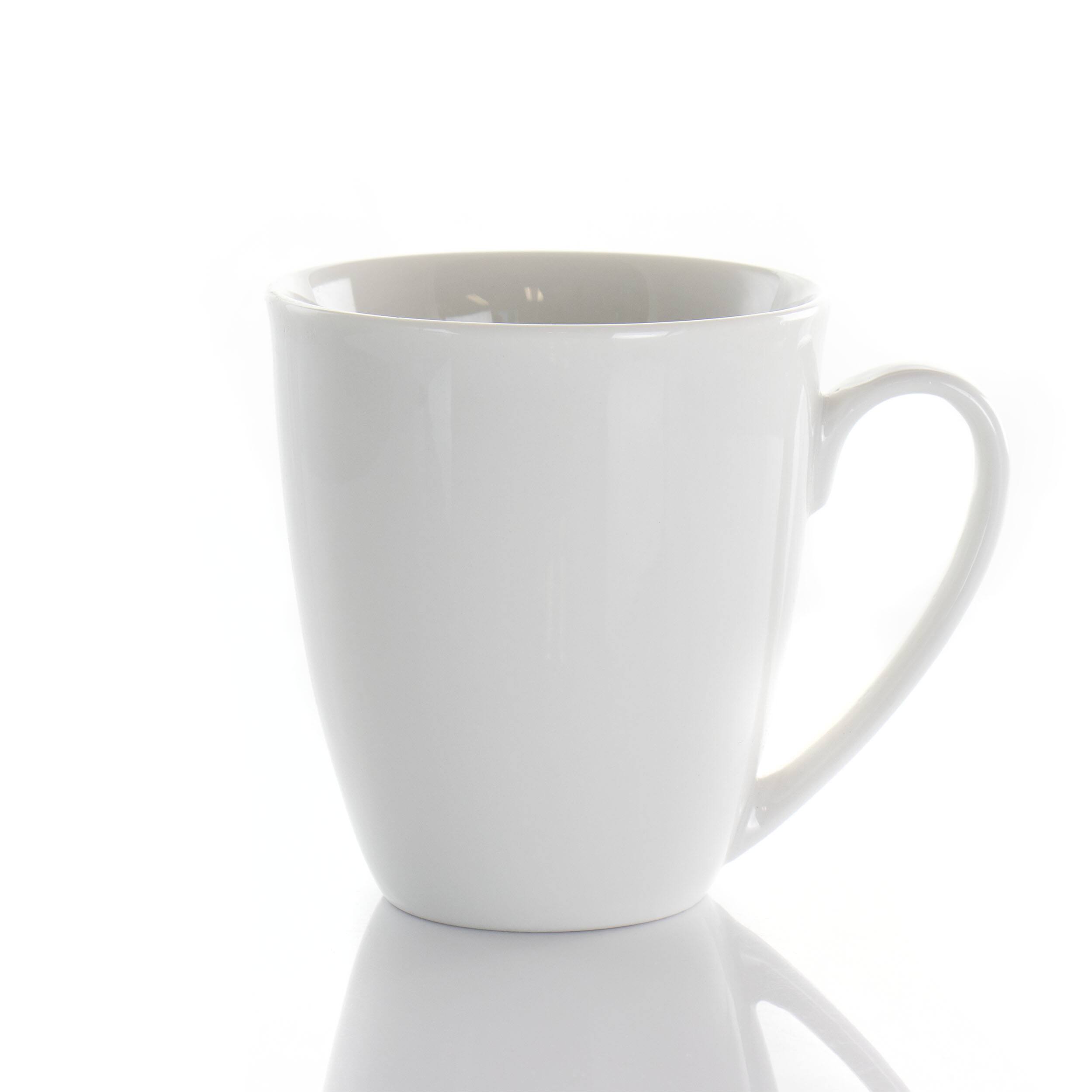 Alt View 5. Elama - Elama Rosales 6 Piece 12 Ounce Porcelain Mug Set in White - White.