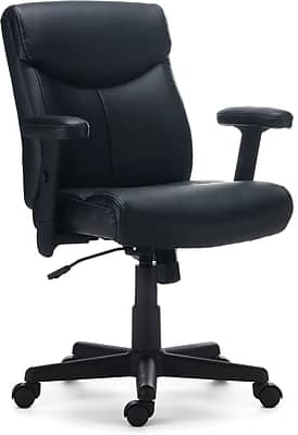 Staples - Traymore Ergonomic Faux Leather Swivel Computer and Desk Chair, (59425-CC) - Black
