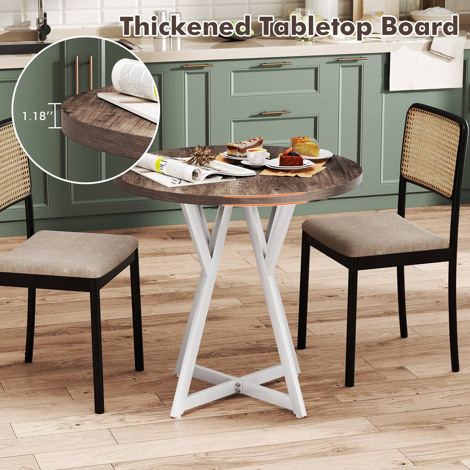Thickened Tabletop Board  
1.18"