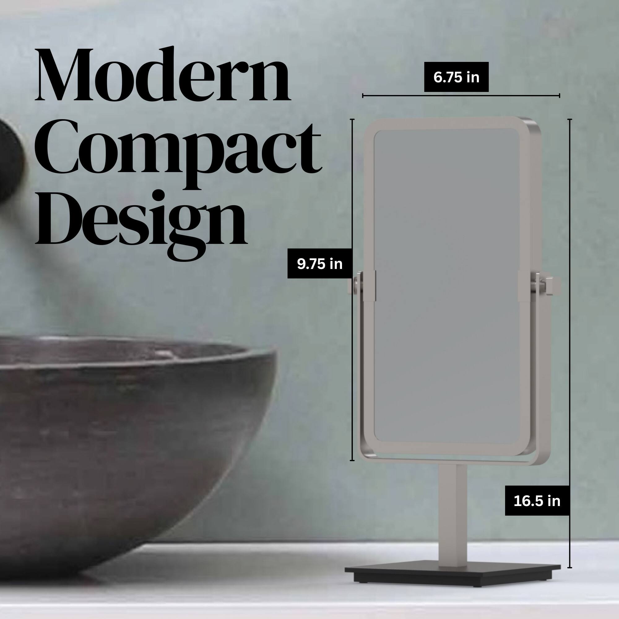 Modern Compact Design  
9.75 in x 6.75 in x 16.5 in