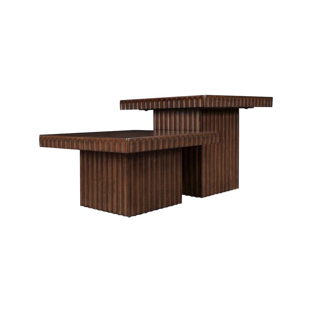 Alt View 2. Meridian Furniture - Spencer Brown Oak Veneer Coffee Table - Brown.