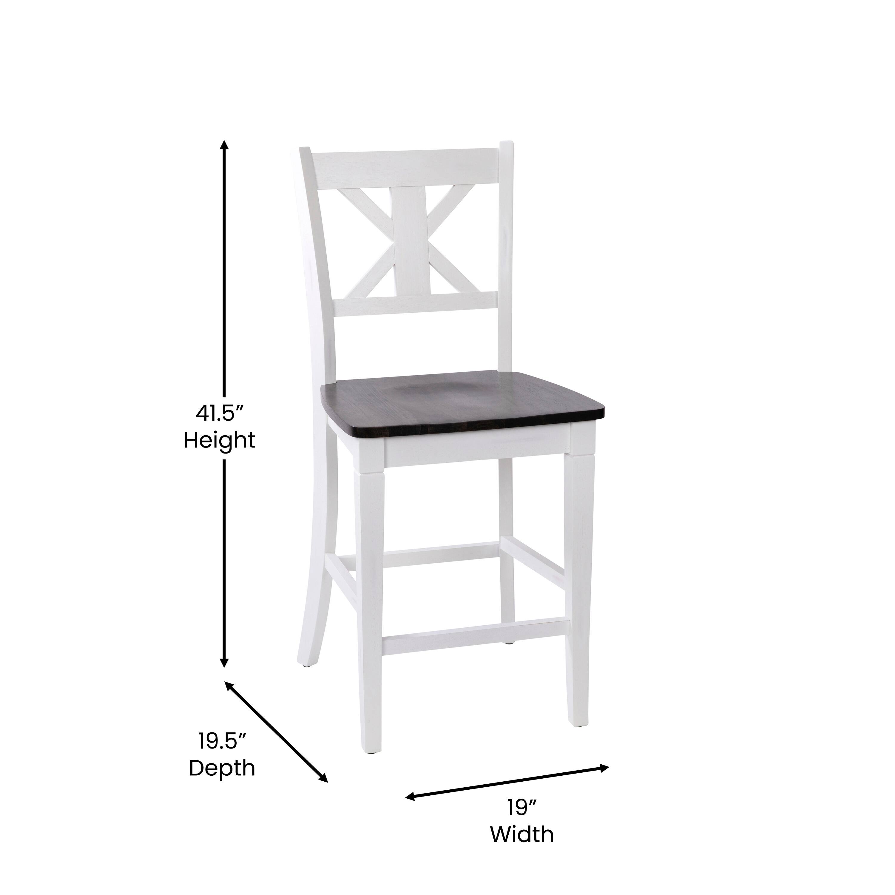41.5" Height, 19.5" Depth, 19" Width