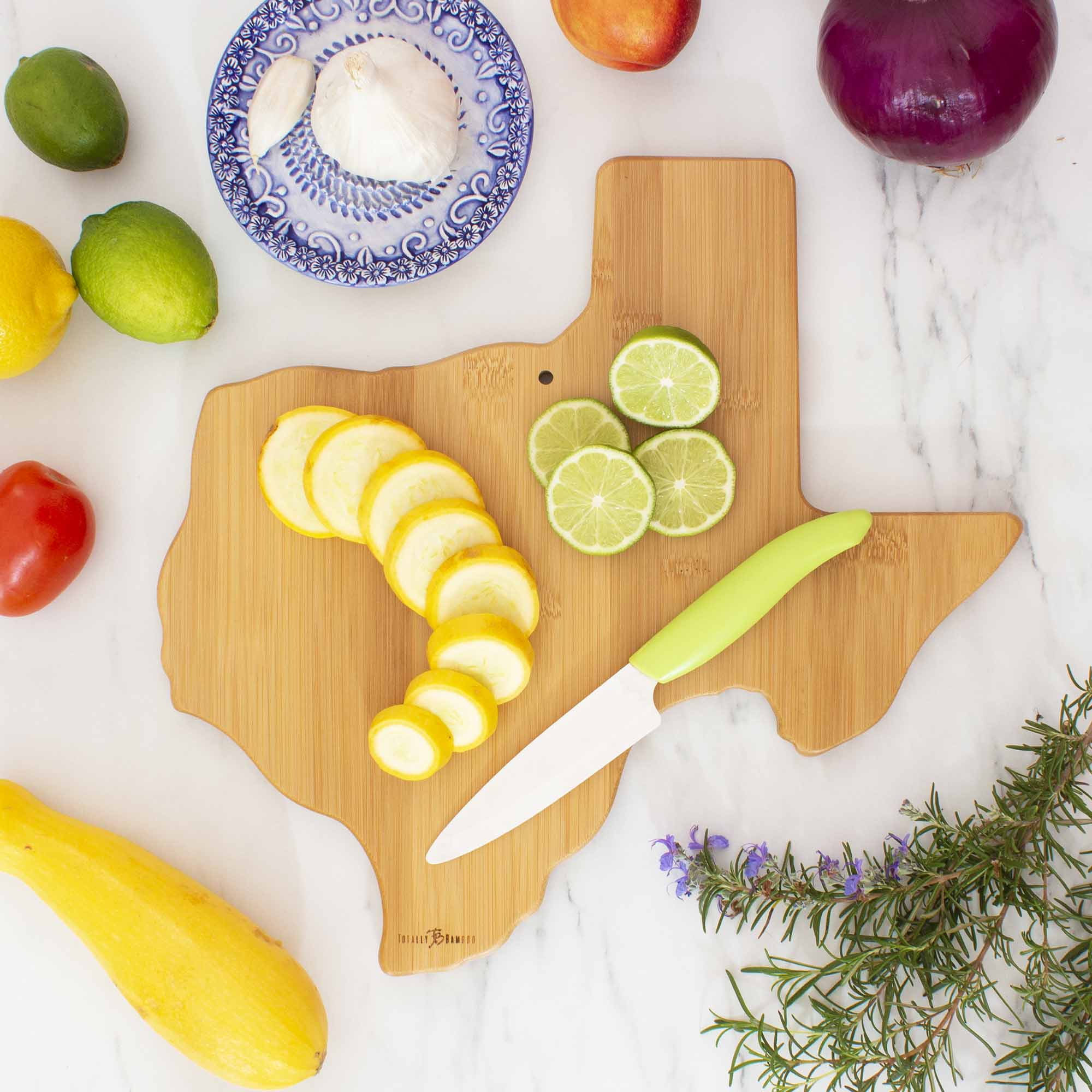 Alt View 1. Totally Bamboo - Destination Texas Cutting Board, 14" x 13-3/8".