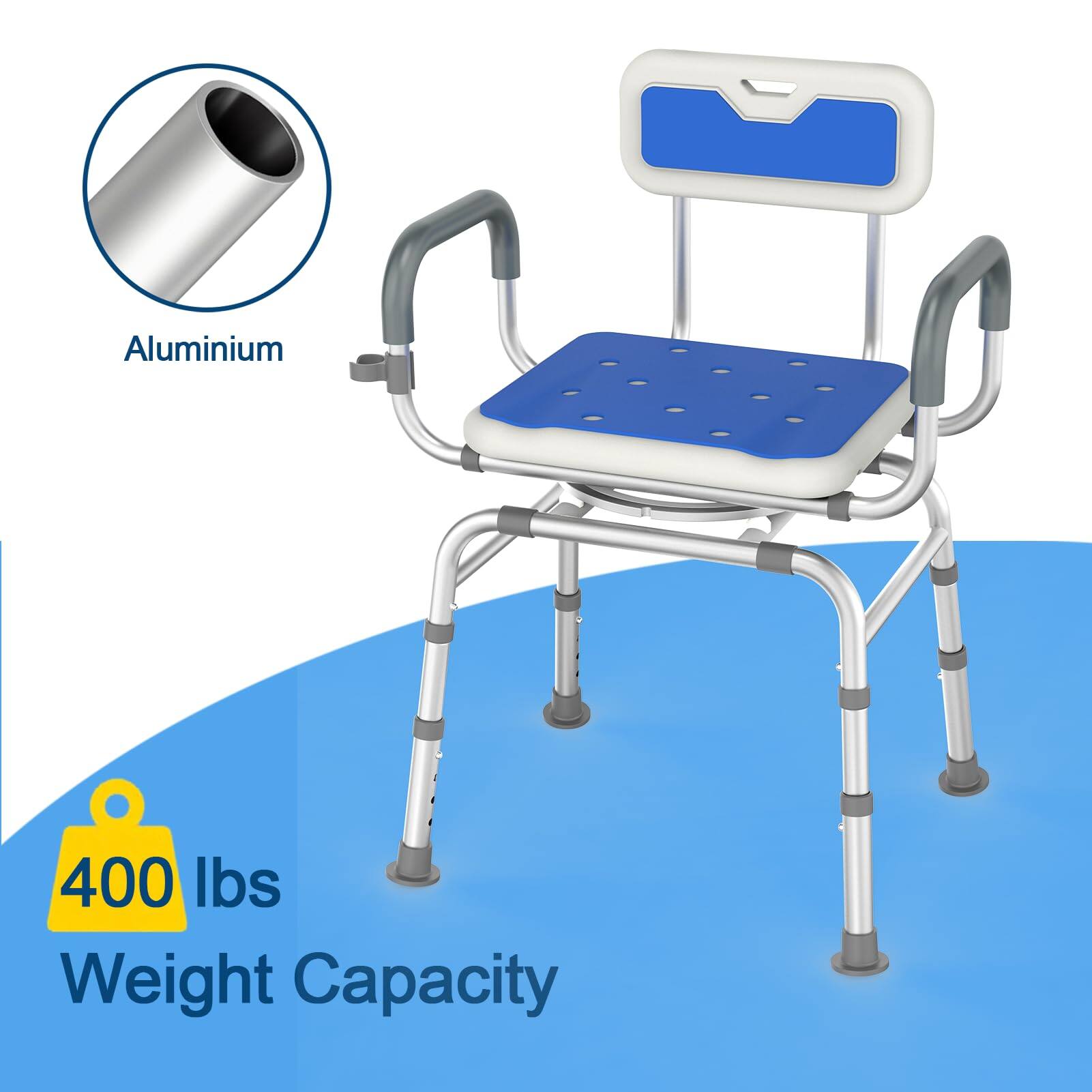 Aluminium  
400 lbs Weight Capacity