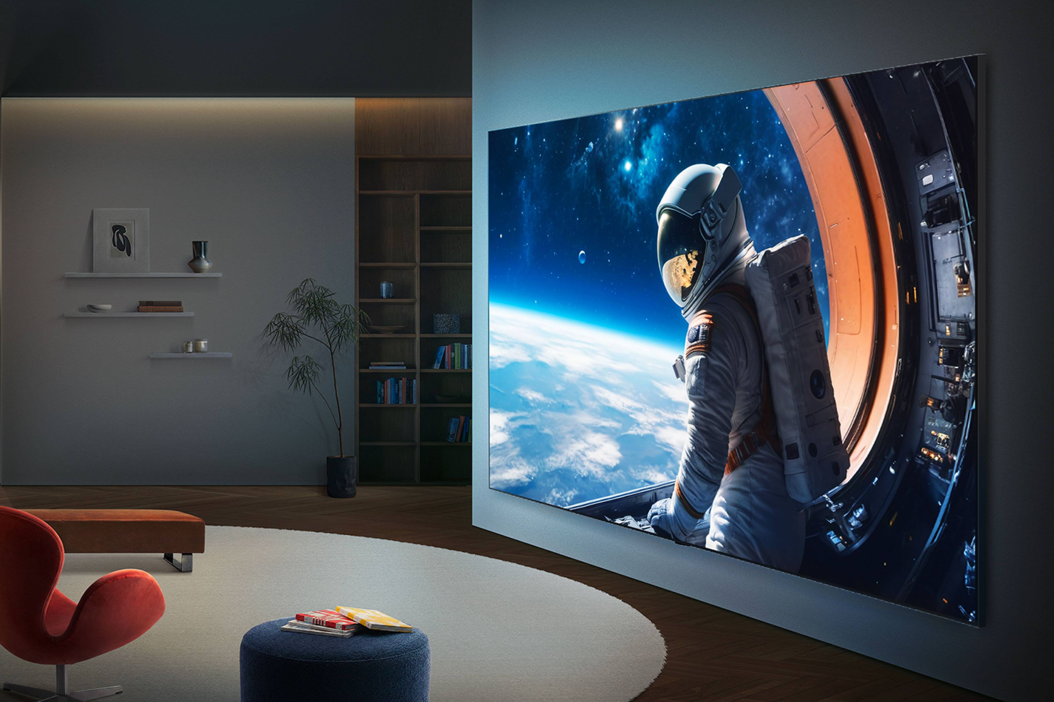 Alt View 22. LG - 100" Class 84B Series QNED evo AI Mini LED 4K Smart webOS TV (2026).