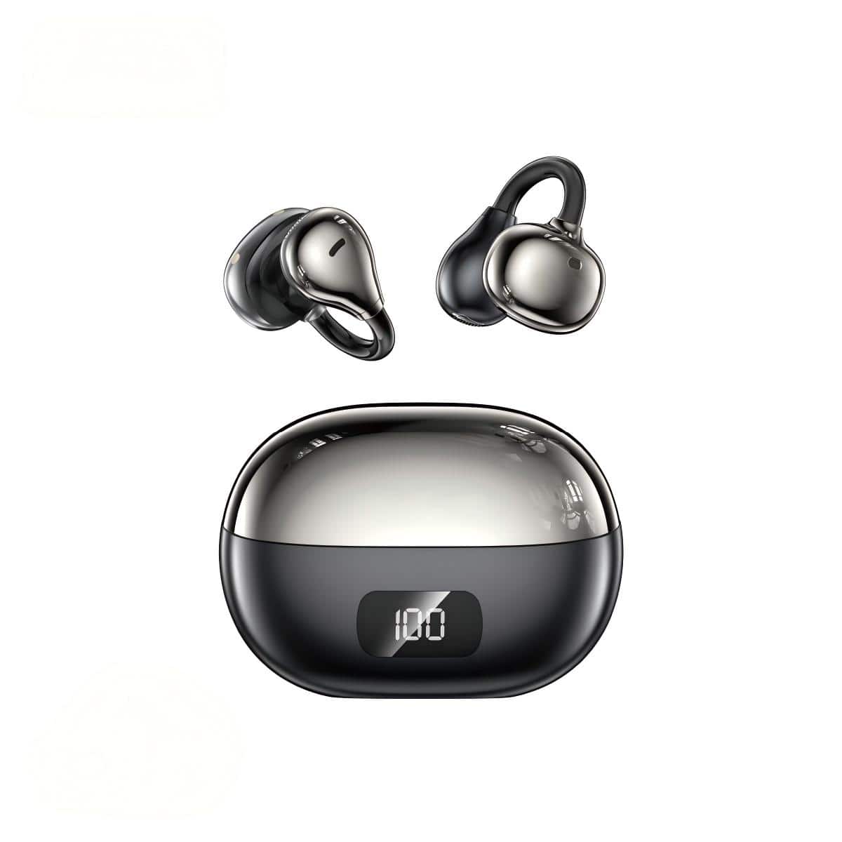 SKONYON - Open-Ear Clip-On True Wireless Earbuds - Black