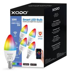XODO Smart LED Bulb: LB4 E1Z CaT RGB+CCT 5W 20V- B0Hz 30W
- Control your lights from anywhere
- Uses only 5W
- WiFi
- Access à distance
- Contrôle de n'importe où avec votre appareil intelligent utilisant notre application gratuite
- Commande vocale
- Paire avec votre Assistant Alexa ou Google
- Des horaires les allumer et éteindre les lumières sur des heures spécifiques
- Changement de couleur en n'importe quelle couleur ou température de couleur
- 4-PACK
- Available on the App Store
- Google Play