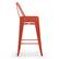 Alt View Zoom 14. Simpli Home - Rayne Metal Counter Height Stool (Set of 4) - Orange.