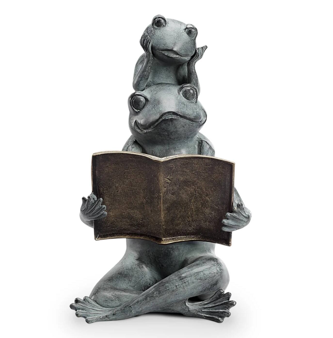 Alt View 2. SPI Home - SPI Eager Readers Garden Sculpture Outdoor Décor - Multicolored.