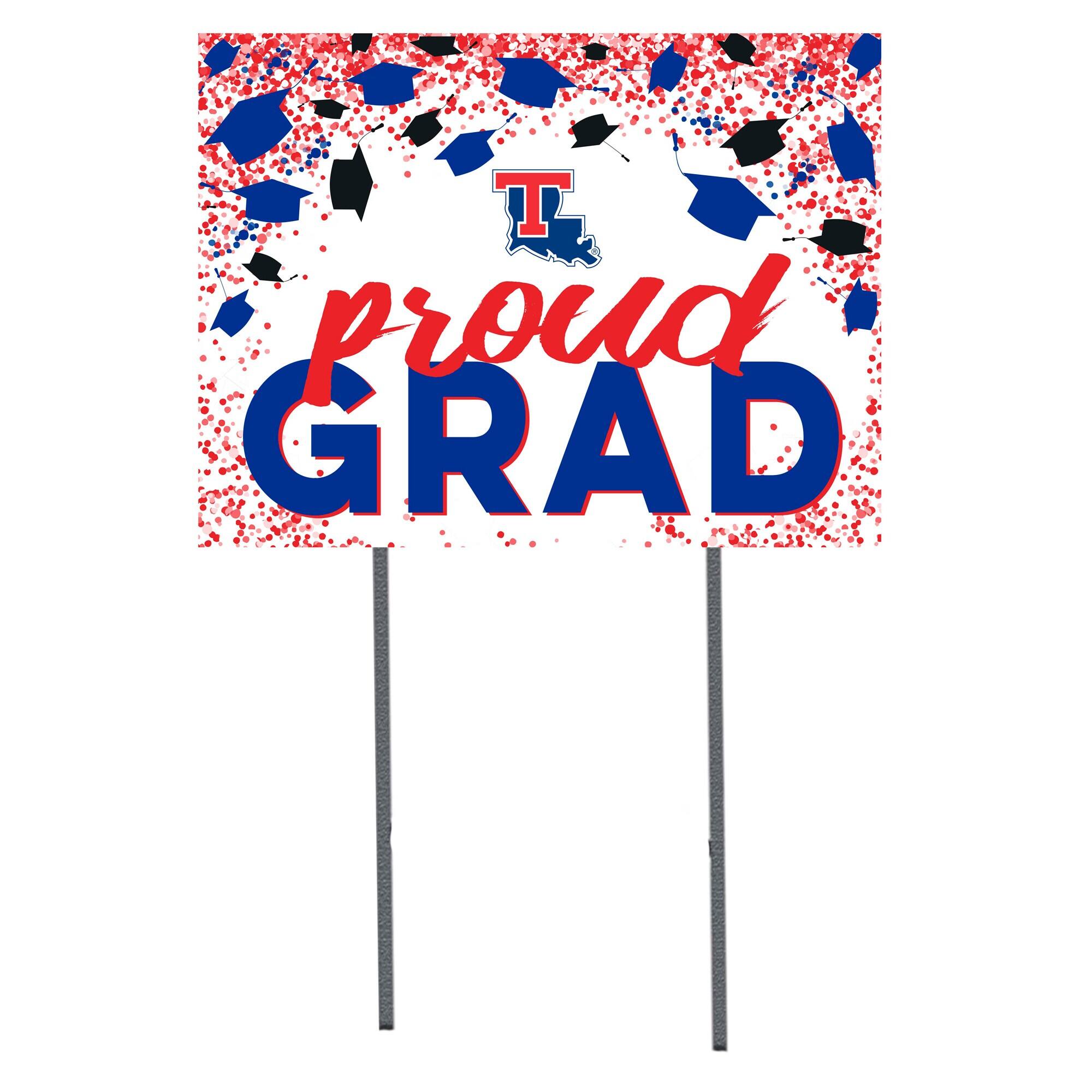 Louisiana Tech Bulldogs 18" x 24" Proud Grad Yard Sign