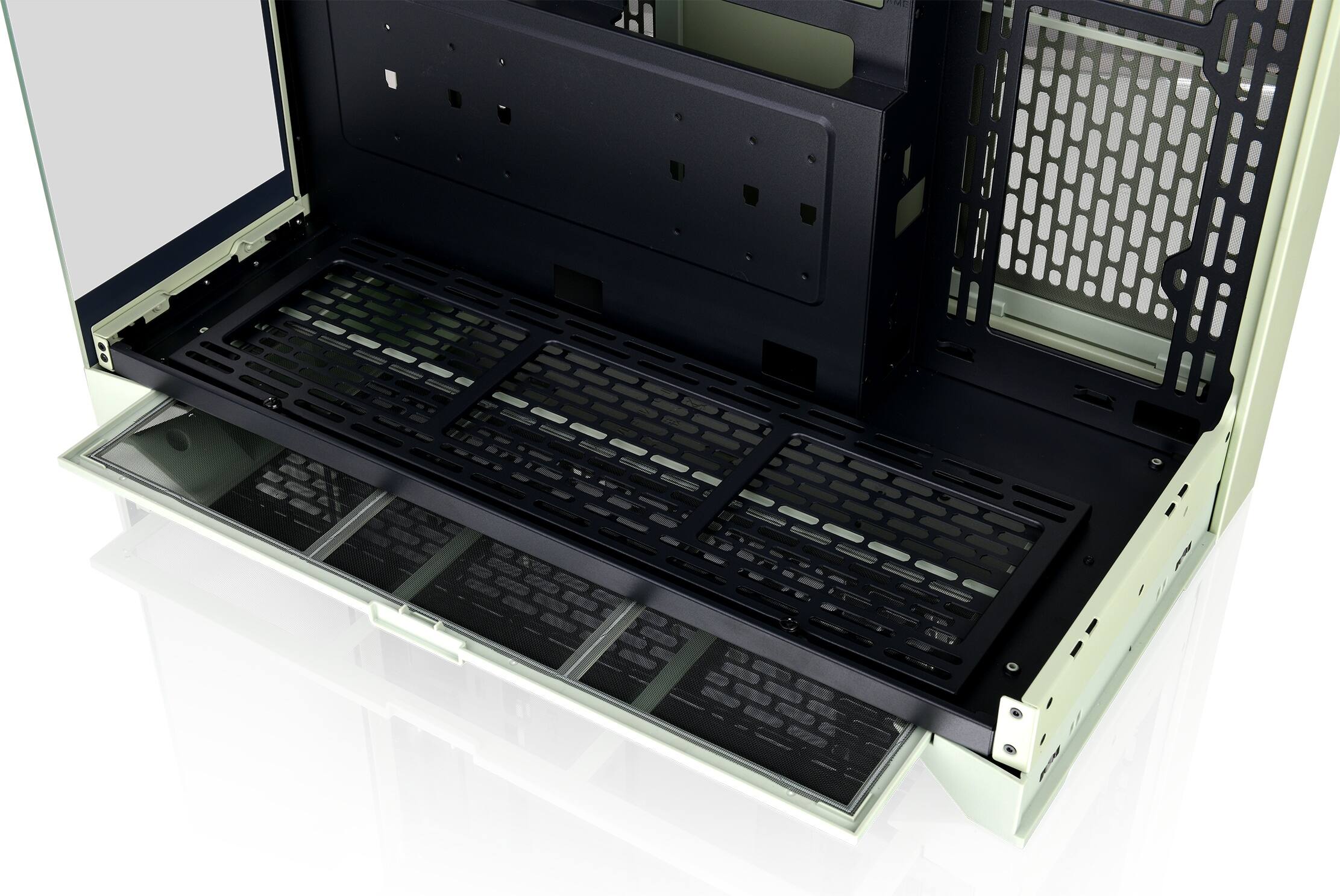 Alt View 27. Thermaltake - CTE E550 TG Mid Tower ATX PC Case - Matcha Green.