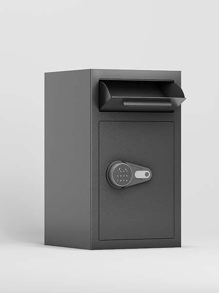 Alt View 6. GOODSILO - Depository Drop Safe - Front Slot Lock Box with Digital Combination, Anti-Fishing, Silent Deposit, Security Money Safe - Black.