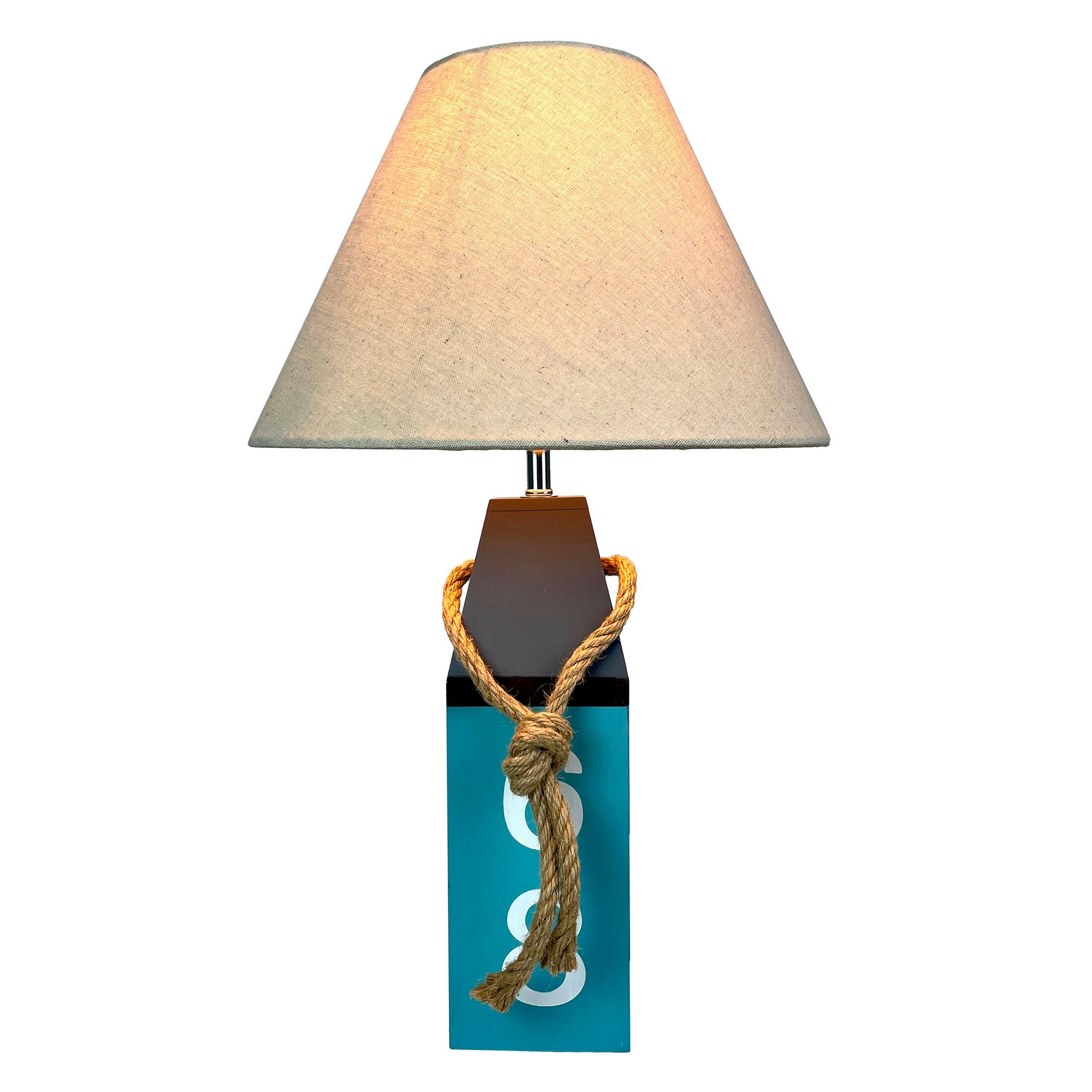 Alt View 1. Things2Die4 - Coastal Blue Buoy Table Lamp 19.5" Nautical Beach Decor with Shade - Blue.