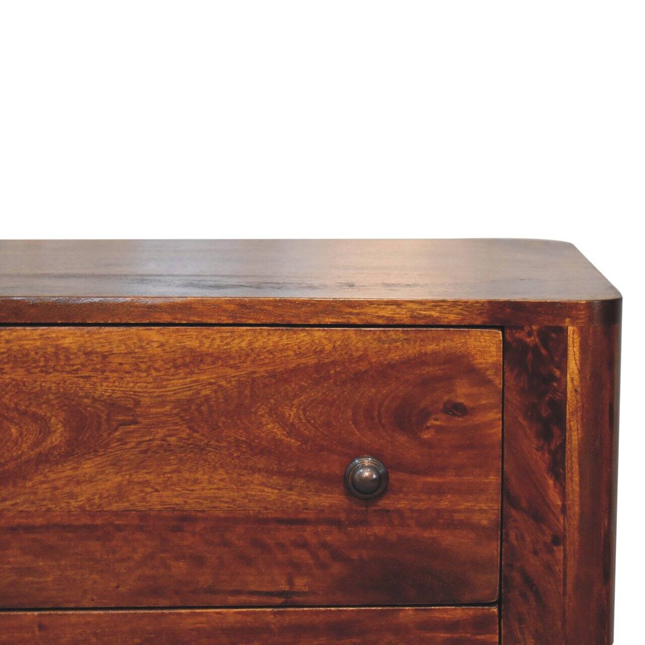 Alt View 1. Artisan Furniture - Artisan Furniture Solid Wood Bera Chest, 3 Drawers, Brown - Brown.