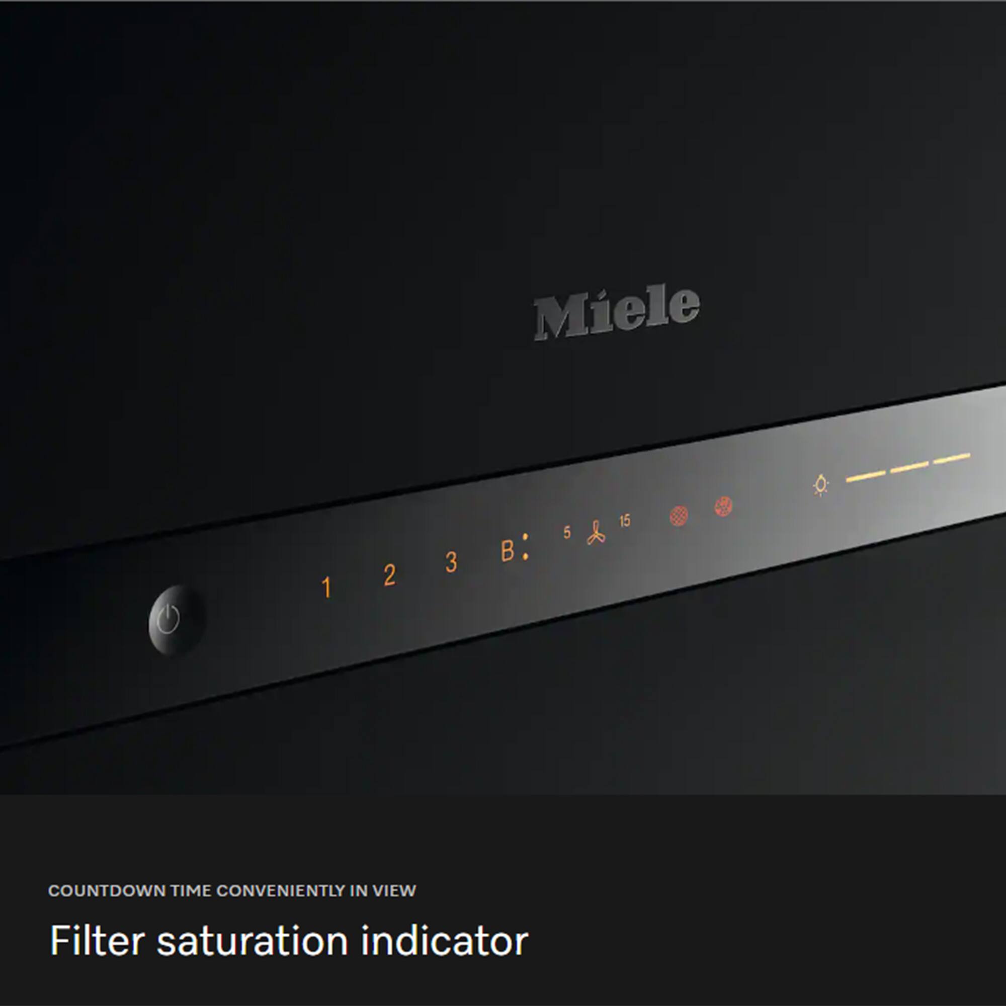 Miele 5 3 B: 1 2 15  
COUNTDOWN TIME CONVENIENTLY IN VIEW  
Filter saturation indicator