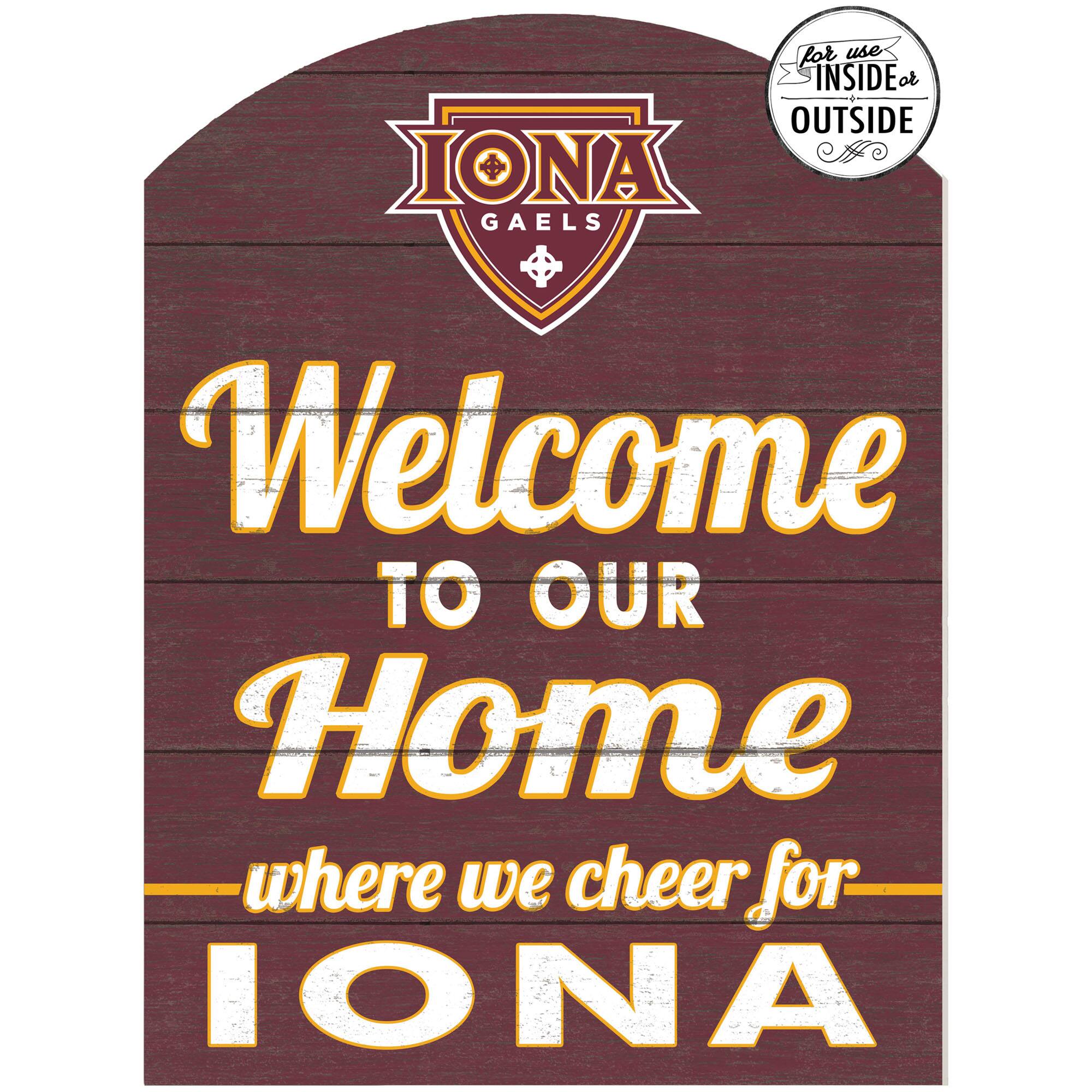 Iona University Gaels 16'' x 22'' Indoor/Outdoor Marquee Sign